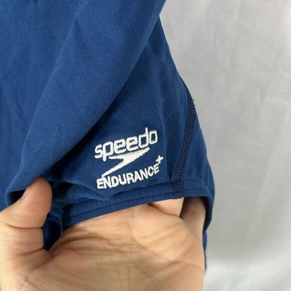 Women's Solid Flyback Training One Piece Blue Endurance+ 14/40 - Picture 4 of 6